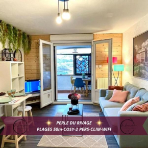 Perle du Rivage - Plage 50m, CLIM, Wifi, 2 pers